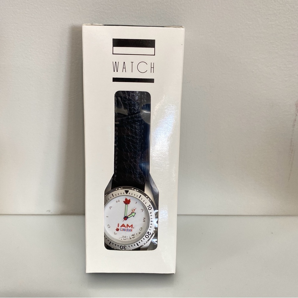 Molson “I Am Canadian” Wrist Watch - Like New in Box - Needs New Battery